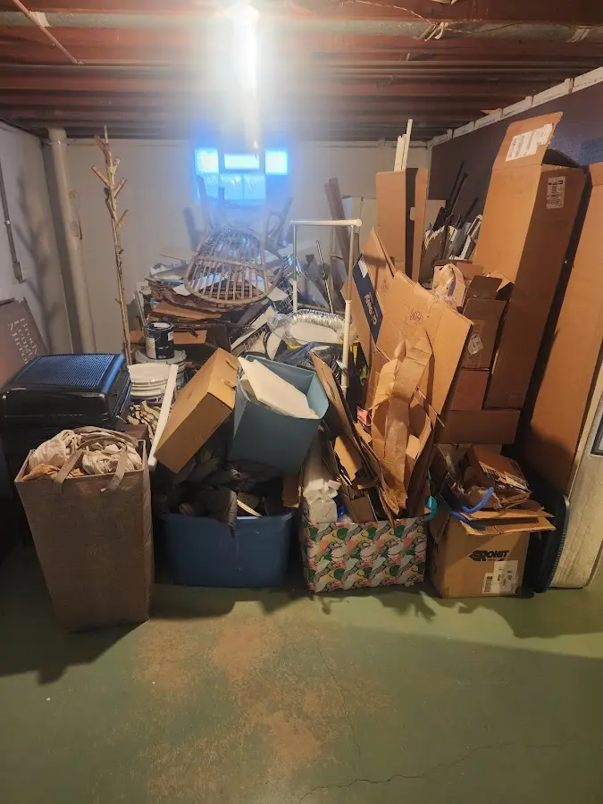 Roll-off dumpster container at job site for Construction Dumpster Rental in Canajoharie